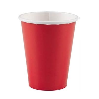 Papierový pohár červený 340 ml