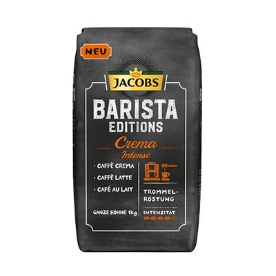 Jacobs Barista Crema Intense zrnková káva 1kg