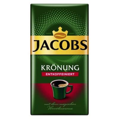 Jacobs Kronung Entkoffeiniert mletá káva 500g