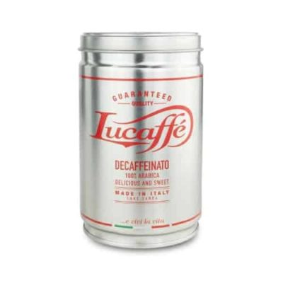 Lucaffé Decaffeinato zrnková káva v dóze 250g