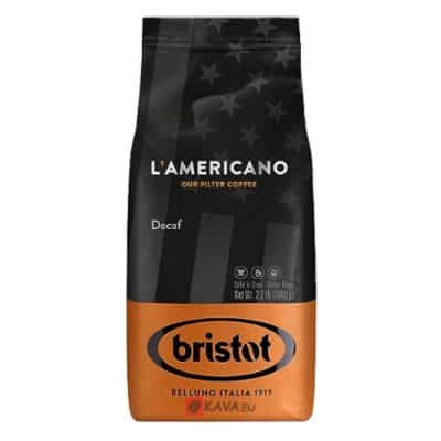 Bristot L'Americano DECAF zrnková káva 1kg